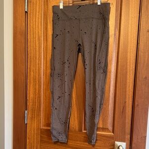 Vuori Brown Splatter Print Leggings